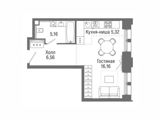 Продам однокомнатную (1-комн.) квартиру, Ильменский проезд, 14к1, Москва г