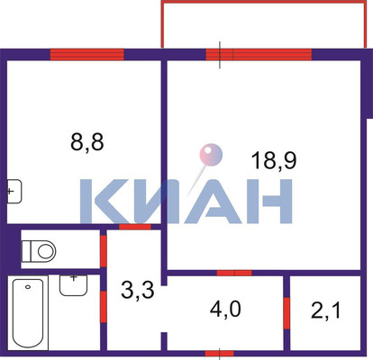 Продам однокомнатную (1-комн.) квартиру, Мате Залки ул, 6А, Красноярск г