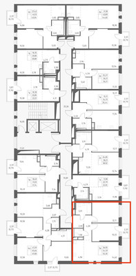 Продам трехкомнатную (3-комн.) квартиру (долевое), Ручьевский пр-кт, Мурино п