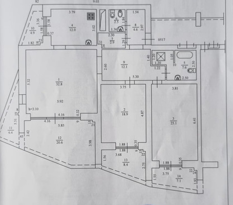 Продам трехкомнатную (3-комн.) квартиру, Курортный (Хостинский р-н) пр-кт, 92/5, Сочи г