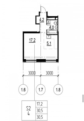 Продам однокомнатную (1-комн.) квартиру (долевое), Арбат ул, Москва г