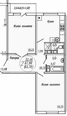 Продам двухкомнатную (2-комн.) квартиру, им. Академика Лукьяненко П.П. ул, 18, Краснодар г