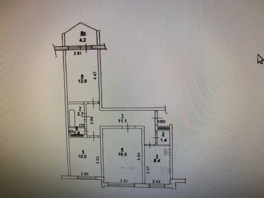 Продам трехкомнатную (3-комн.) квартиру, Зорге ул, 41/46, Ростов-на-Дону г