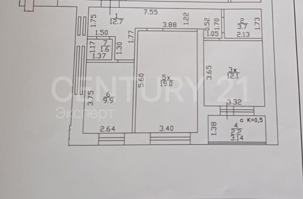 Продам двухкомнатную (2-комн.) квартиру, Куйбышева ул, 57, Калининград г