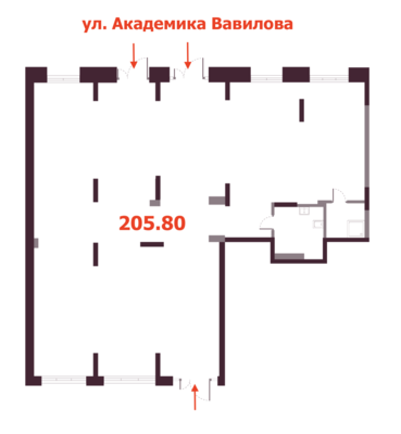 Продам коммерческое помещение 205,8 м2, Академика Ландау ул, 14, Екатеринбург г