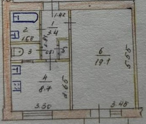 Продам однокомнатную (1-комн.) квартиру, Беспалова ул, 110к2, Симферополь г