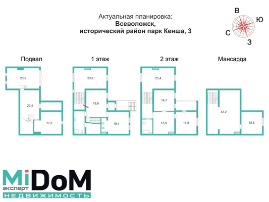 Продам многокомнатную квартиру, Парк Кенша кв-л, 3, Всеволожск г