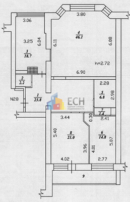 Продам многокомнатную квартиру, Ленина пр-кт, д.52Б, Тула г