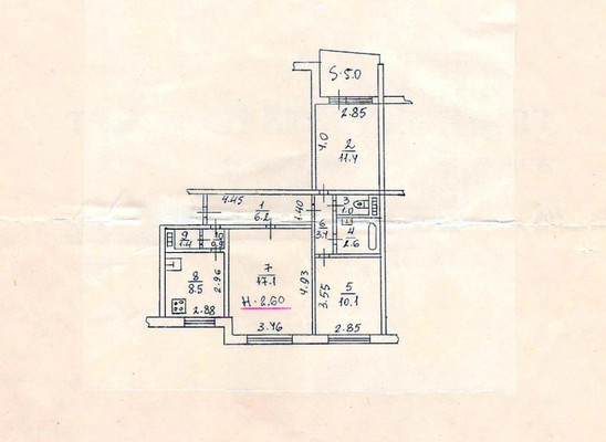 Продам трехкомнатную (3-комн.) квартиру, Днепропетровская ул, 48, Ростов-на-Дону г