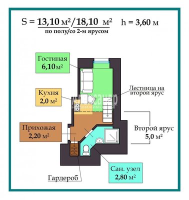 Продам однокомнатную (1-комн.) квартиру, Манежный пер, д. 15-17, Санкт-Петербург г