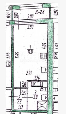 Продам однокомнатную (1-комн.) квартиру, Ручьевский пр-кт, д. 6, Мурино п