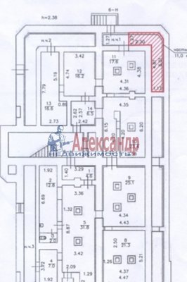 Продам офисное помещение 11 м2, Шпалерная ул, д. 34, Санкт-Петербург г