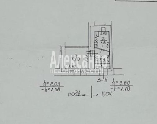 Продам коммерческое помещение 20,5 м2, Сапёрный пер, д. 9, Санкт-Петербург г