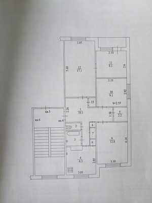 Продам трехкомнатную (3-комн.) квартиру, Гатчинская ул, 2, Волосово г