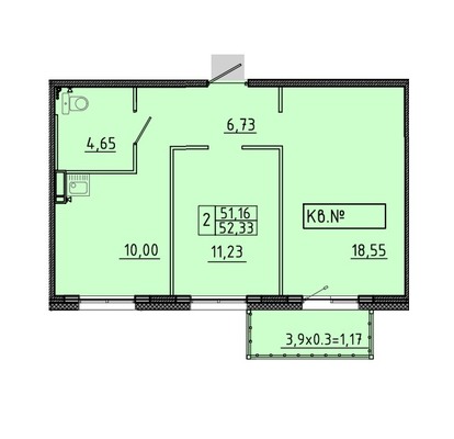 Продам двухкомнатную (2-комн.) , Аринская ул, 1к1, Красноярск г