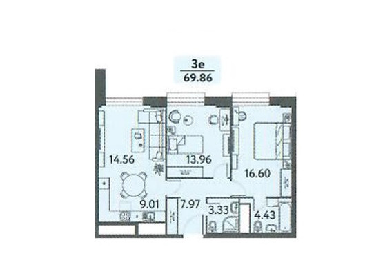 Продам трехкомнатную (3-комн.) квартиру, Годовикова ул, 11к5, Москва г