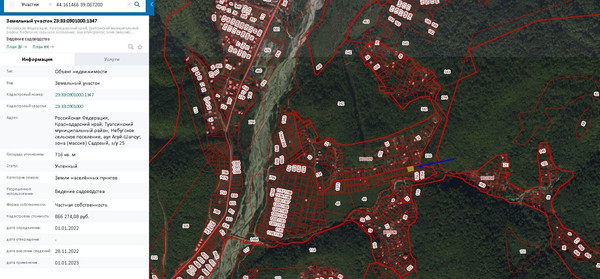 Продам участок 4,5 соток, Фермерское хоз., Садовый зона, Агуй-Шапсуг аул, 0 км от города