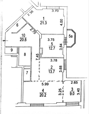 Продам трехкомнатную (3-комн.) квартиру, Мичуринский пр-кт, 3, Москва г