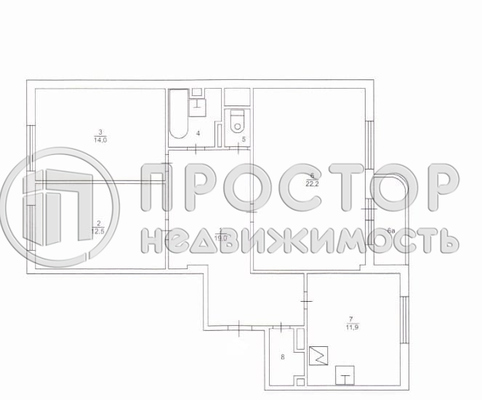 Продам трехкомнатную (3-комн.) квартиру, Богородский мкр, 10к1, Щелково г