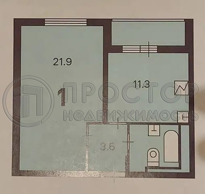 Продам однокомнатную (1-комн.) квартиру, Академика Скрябина ул, 3/1к1, Москва г