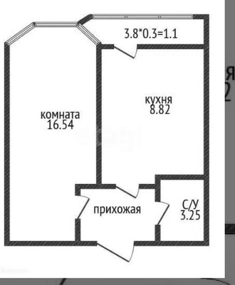 Продам однокомнатную (1-комн.) квартиру, Черкасская ул, 58к2, Краснодар г