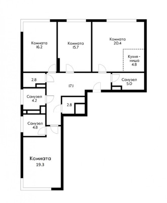 Продам многокомнатную , Фестивальная ул, 15к25, Москва г