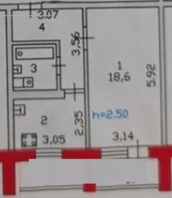 Продам однокомнатную (1-комн.) квартиру, Клары Цеткин ул, 46а, Пенза г