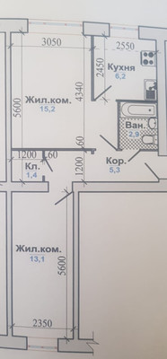 Продам двухкомнатную (2-комн.) квартиру, Красная ул, 84, Белореченск г