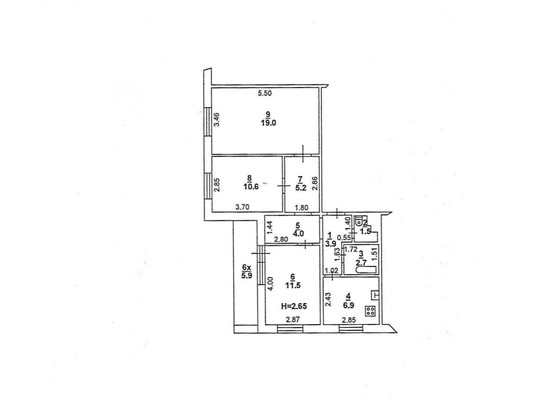 Продам трехкомнатную (3-комн.) квартиру, Днепропетровская ул, 48Б, Ростов-на-Дону г