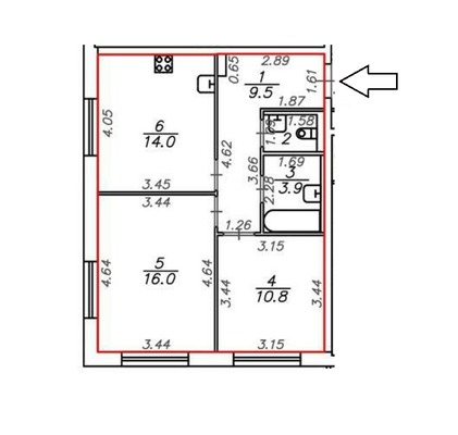 Продам двухкомнатную (2-комн.) квартиру, Дальневосточный пр-кт, 33к1, Санкт-Петербург г