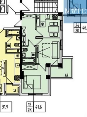 Продам двухкомнатную (2-комн.) , Полтавская (Мамайка снт) ул, 54, Сочи г