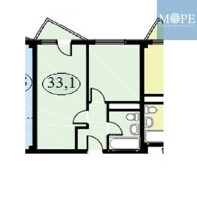 Продам однокомнатную (1-комн.) , Новошкольная ул, 4/8, Сергей-Поле с