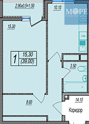 Продам однокомнатную (1-комн.) , Белых акаций (Адлерский р-н) ул, 17, Сочи г