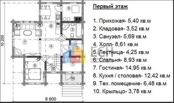 Продам коттедж, Бобровый остров тер. СНТ, д.59, Азаровка д, 70 км от города