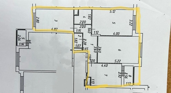 Продам трехкомнатную (3-комн.) квартиру, Сколковская ул, 9кА, Одинцово г