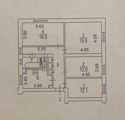 Продам комнату в 4-комн. квартире, Энтузиастов ш, 18, Москва г