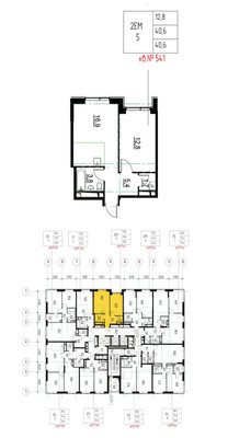 Продам однокомнатную (1-комн.) квартиру (долевое), Цветной б-р, 1к1, Москва г