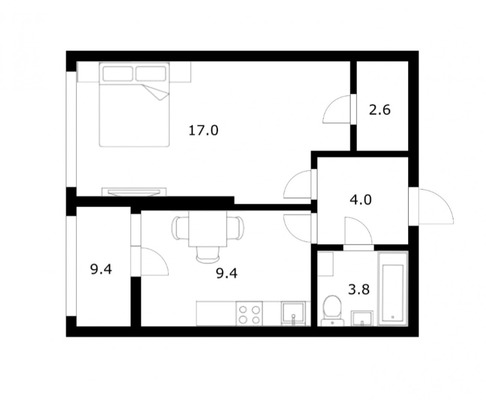 Продам однокомнатную (1-комн.) квартиру, 6-я Радиальная ул, 7/1к2, Москва г