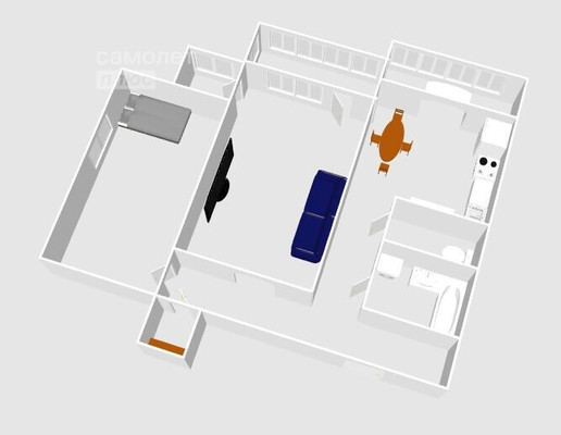 Продам двухкомнатную (2-комн.) квартиру, Ромашина ул, 32к2, Брянск г