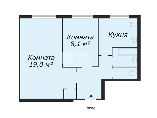 Продам двухкомнатную (2-комн.) квартиру, 1-я Дубровская ул, 2бк1, Москва г