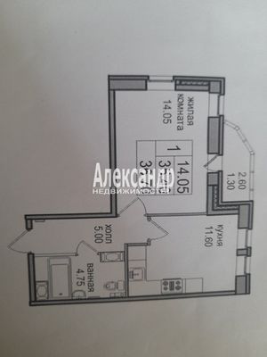 Продам однокомнатную (1-комн.) квартиру, Толубеевский проезд, 14к1, Парголово п