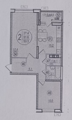 Продам двухкомнатную (2-комн.) квартиру, Западный Обход ул, 42лит2/8, Краснодар г