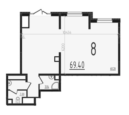 Продам торговое помещение 69,4 м2, Адмиралтейский б-р, 1, Краснодар г