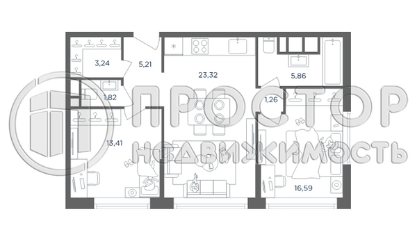 Продам двухкомнатную (2-комн.) квартиру (долевое), Шмитовский проезд, 39к5, Москва г