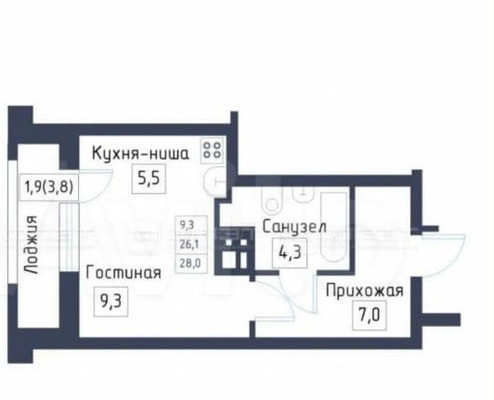 Продам однокомнатную (1-комн.) , Окольная ул, 1, Казань г