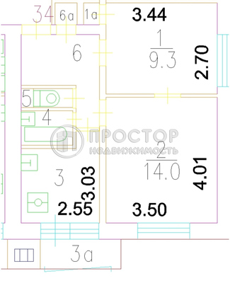 Продам двухкомнатную (2-комн.) квартиру, Дмитровское ш, 105к4, Москва г