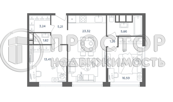 Продам двухкомнатную (2-комн.) квартиру (долевое), Шмитовский проезд, 39к5, Москва г