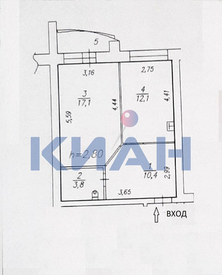 Продам однокомнатную (1-комн.) квартиру, Елены Стасовой ул, 40А, Красноярск г