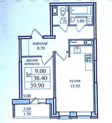 Продам однокомнатную (1-комн.) квартиру, Заречная ул, 44к2, Парголово п