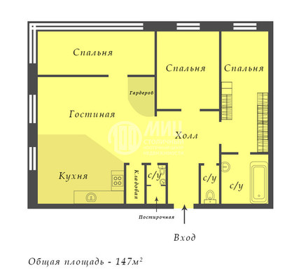 Продам многокомнатную квартиру, Ленинский пр-кт, 111к1, Москва г